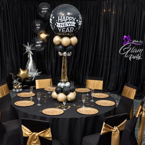 black and gold party decor|black gold and silver decorations.